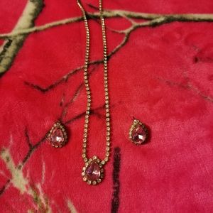 Necklace and earrings